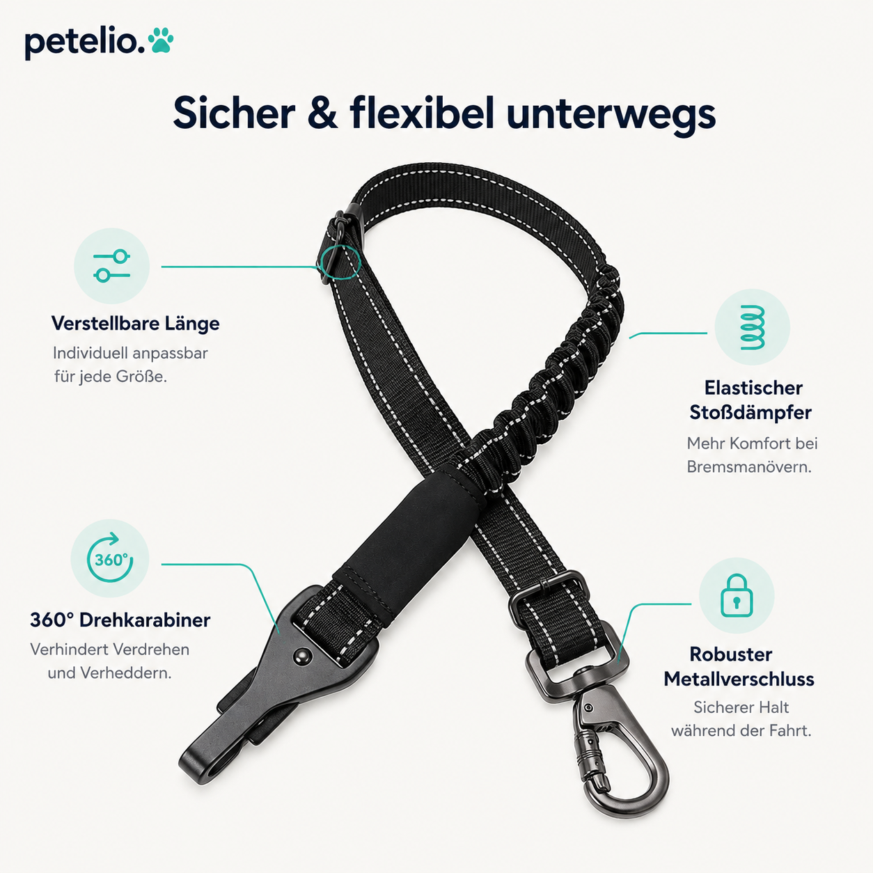 SafeRide™ | Sicherheitsgurt mit BungeeDämpferSaf