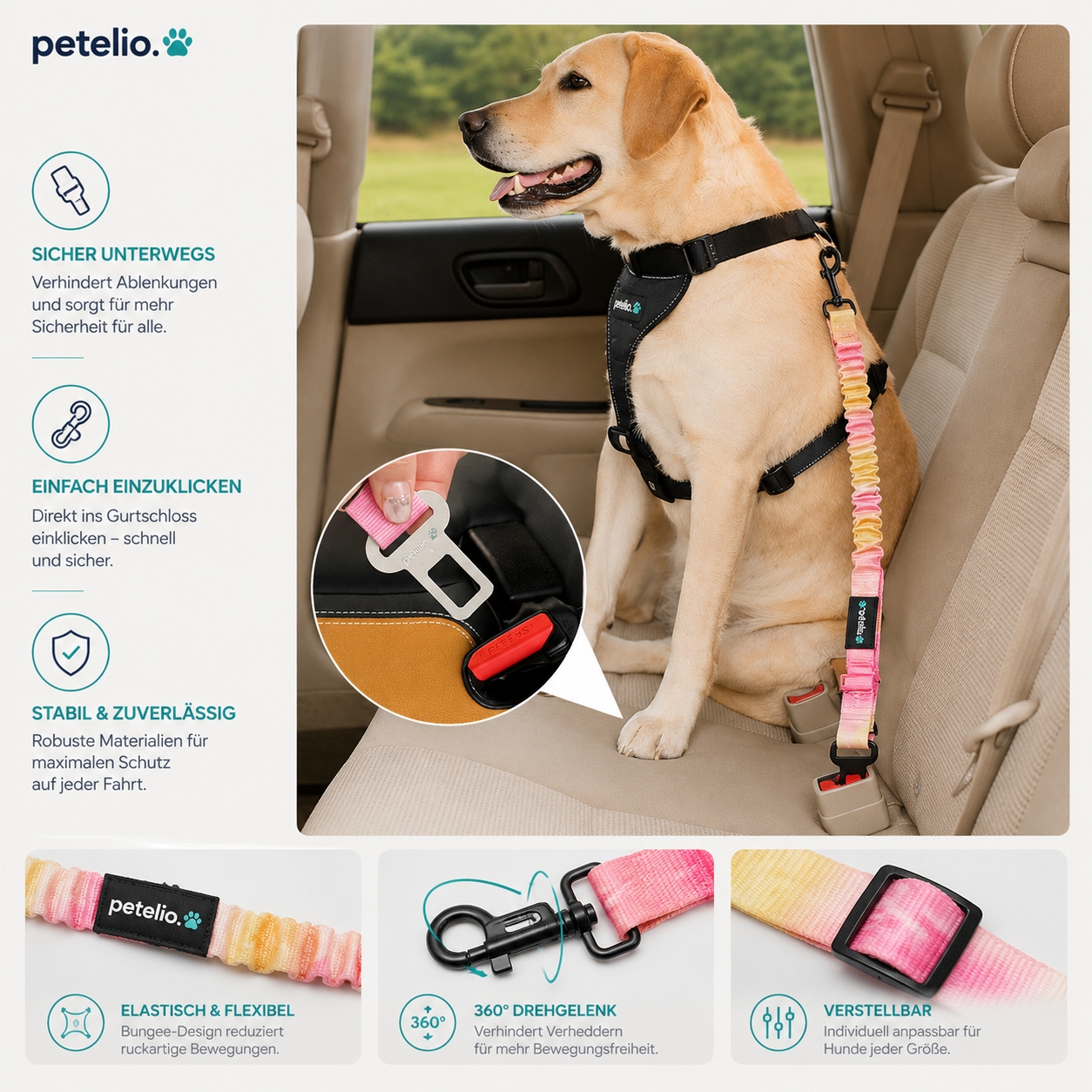 FlexBelt™ | Autogurt mit sanftem Zug
