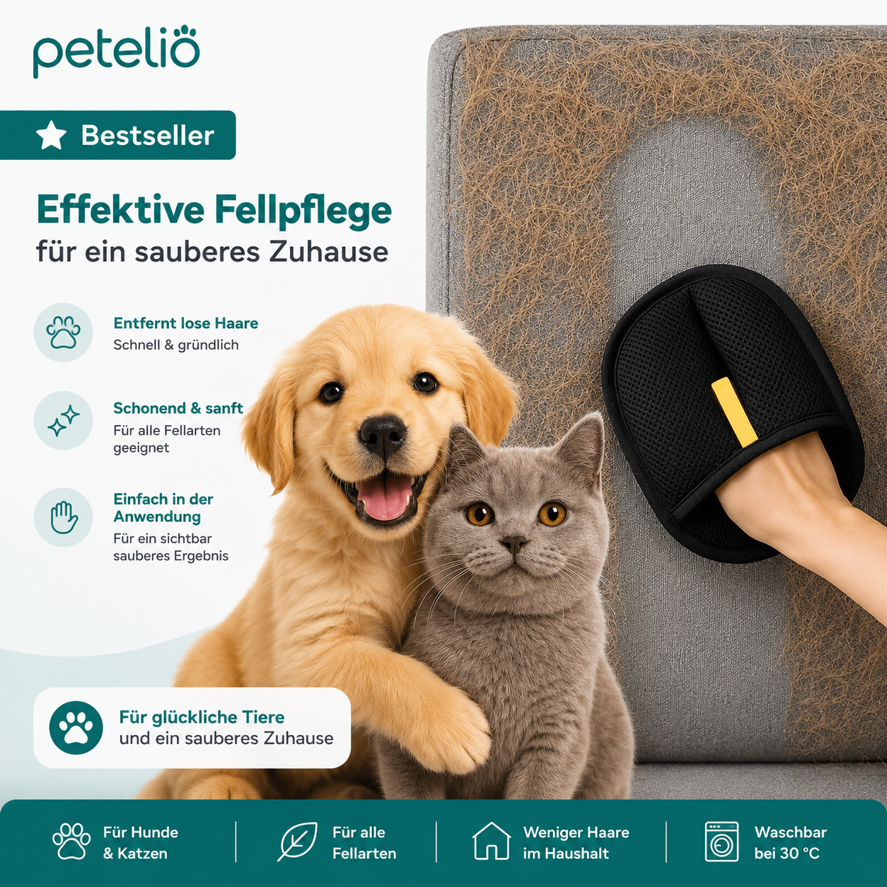 FurMagnet™ | Tierhaare weg in Sekunden