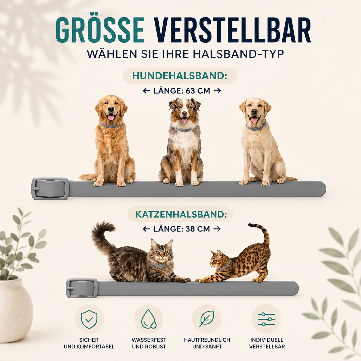 Zecken & Flohhalsband | Für Hunde & Katzen